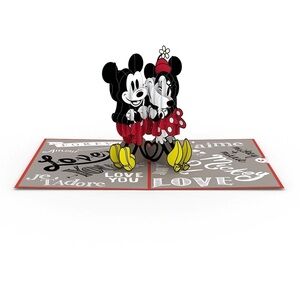 Disney's Mickey and Minnie In Love Pop-Up Card, NWT